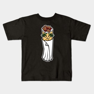 Cute Greek Canadian Donair in a Toga with Ancient Greece Vibes - Donair Kids T-Shirt